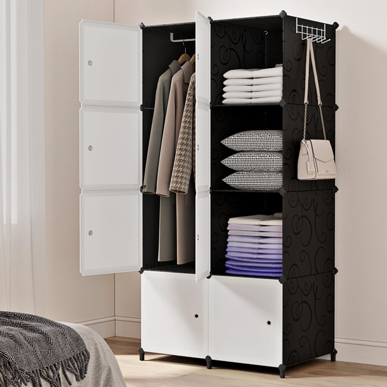 Portable armoire closet top